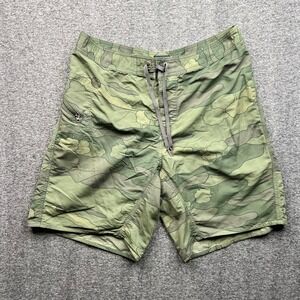 Patagonia Baggies Board Shorts Mens 36 Green Camo Wavefarer 8677288